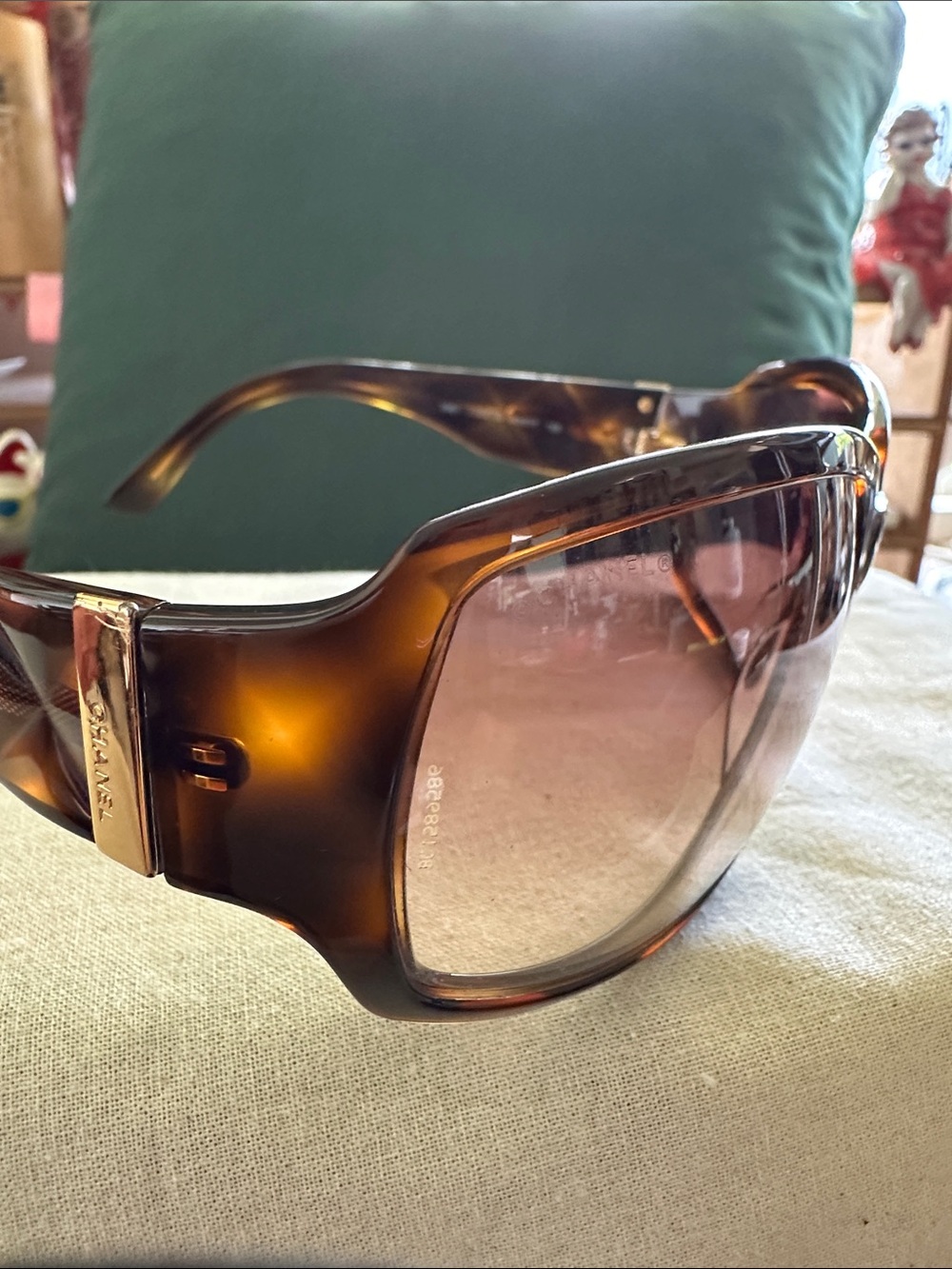 Vintage luxury brand Chanel sunglasses was released mid-2000s Y2K fashion era.